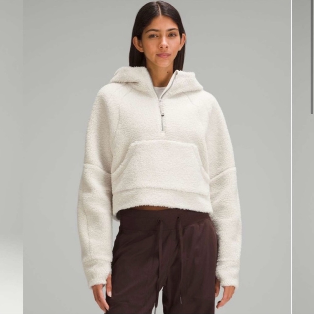 Cozy White Fleece Hoodie